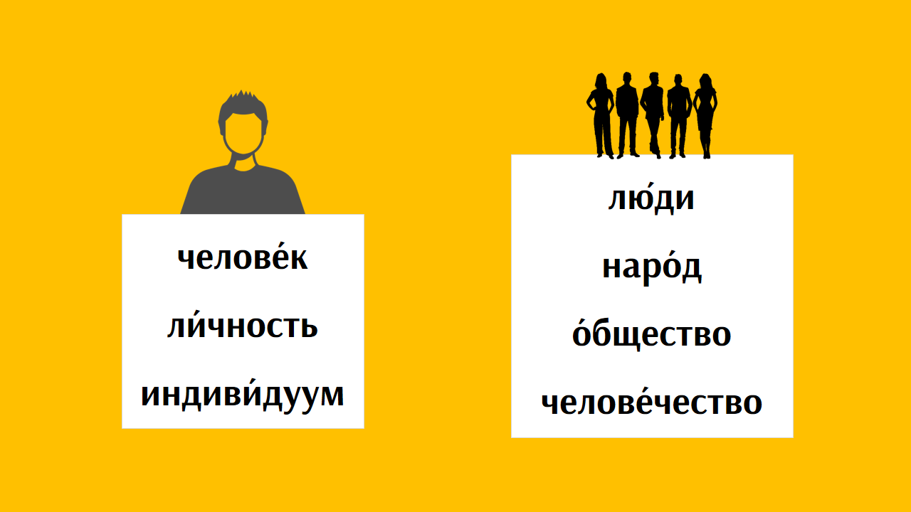 Words for people in russian